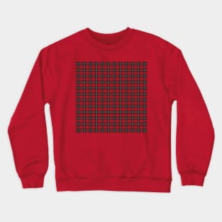 Red-black Checkered Plaid. Traditional Scottish ornament. Crewneck Sweatshirt